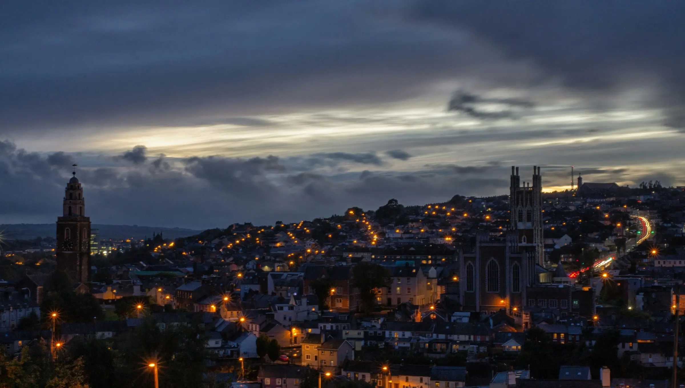Cork city skyline